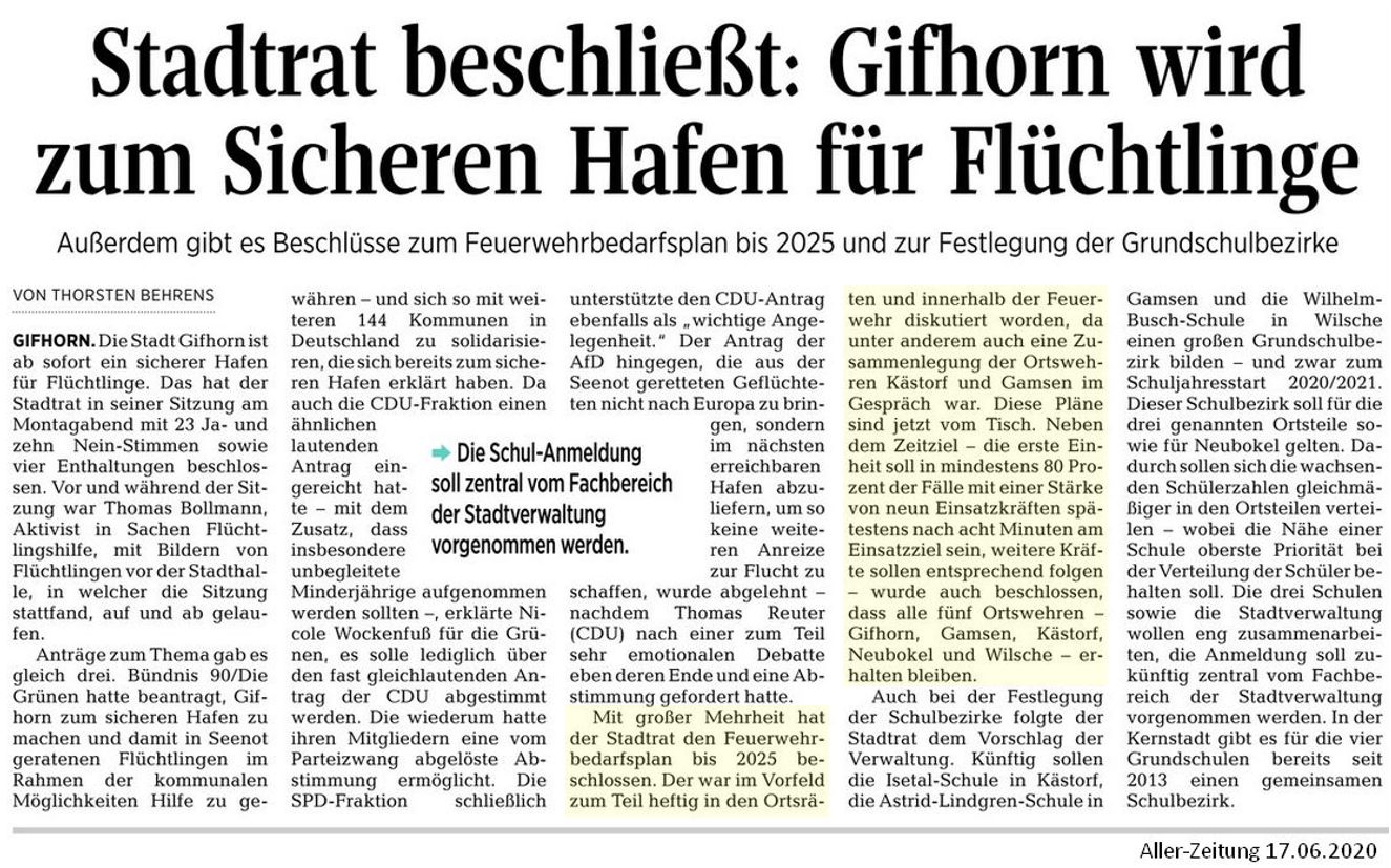 Read more about the article Stadtrat für den Erhalt aller fünf Feuerwehren