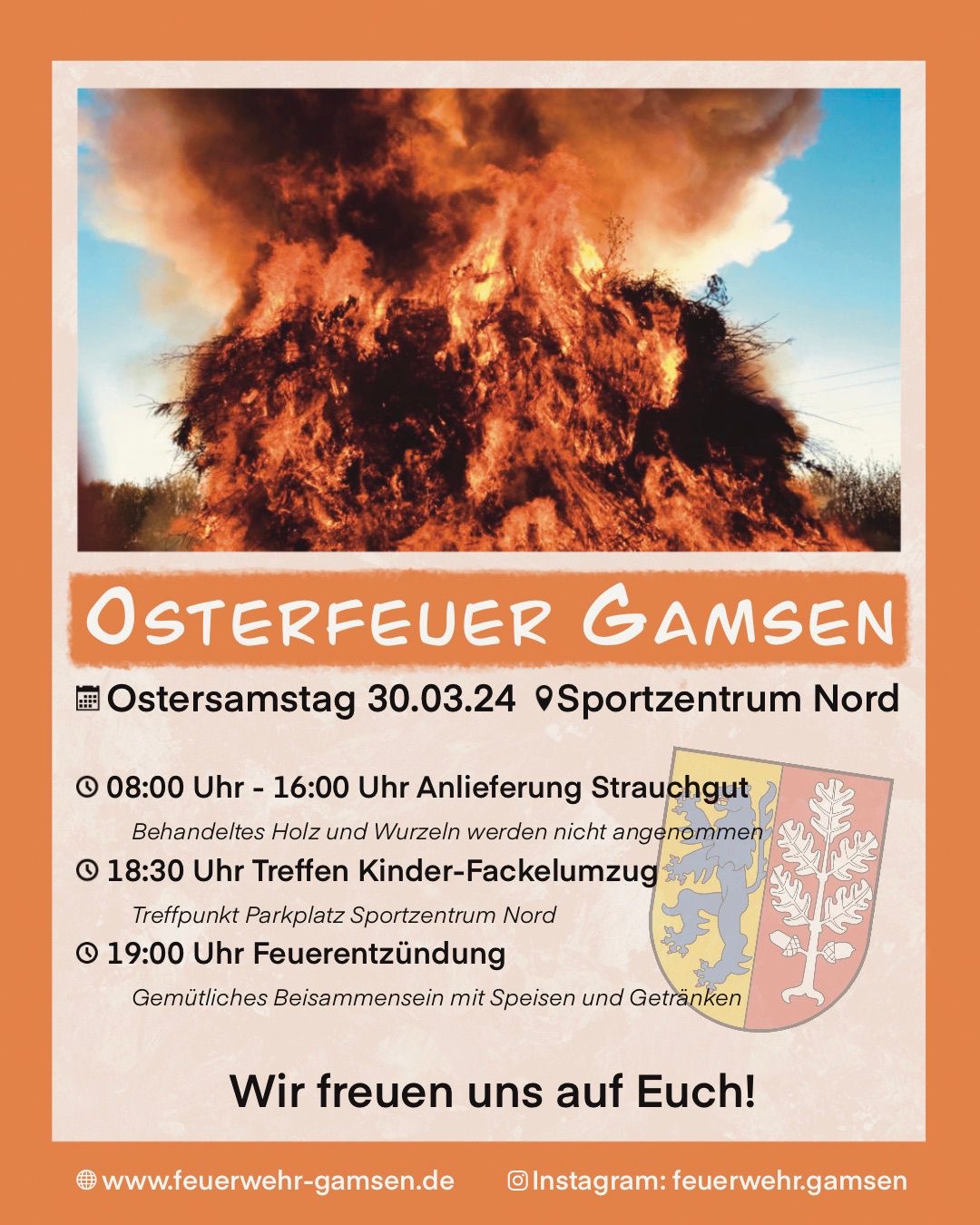 Mehr über den Artikel erfahren Osterfeuer 2024